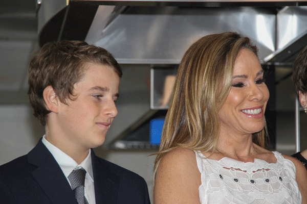Melissa Rivers, the late Joan Rivers’s daughter, with her son, Edgar Cooper Endicott, at the God’s Love ceremony. Joan Rivers was a board member of the nonprofit meals provider since the mid-1990s.