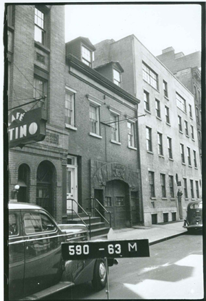 A 1940 tax photo of 17 Barrow St., provided by G.V.S.H.P.’s Andrew Berman, showing that the stucco arch above the current One if by Land’s doorway, in fact, was in place at that time. At some later point, the arch was painted white.