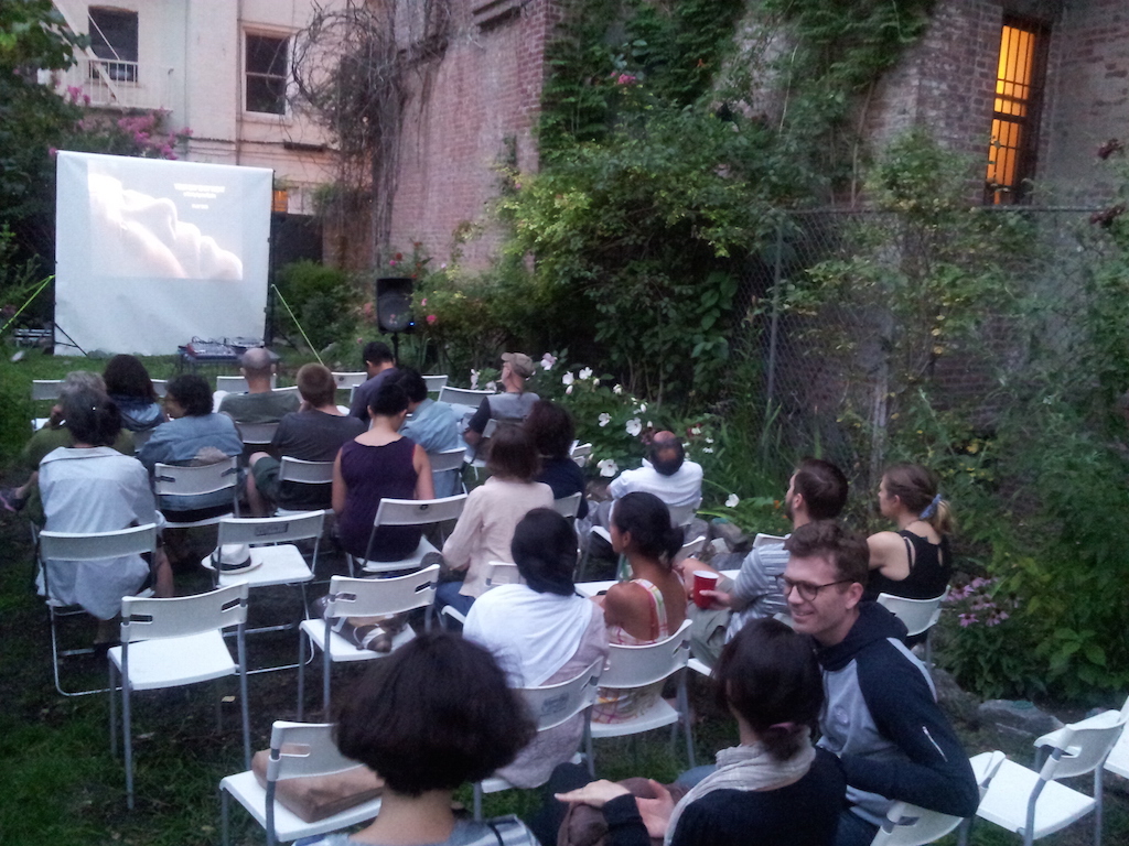 You couldn't ask for a better setting to watch a movie than the East Village's community gardens. 