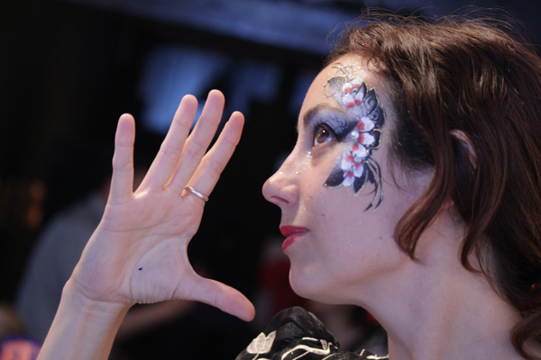 Mike Geffner wants you to express yourself 4 An open mic performer at Local Project, a Queens venue hosting Inspired Word on the last Fri. of the month. Photo by Mike Geffner.