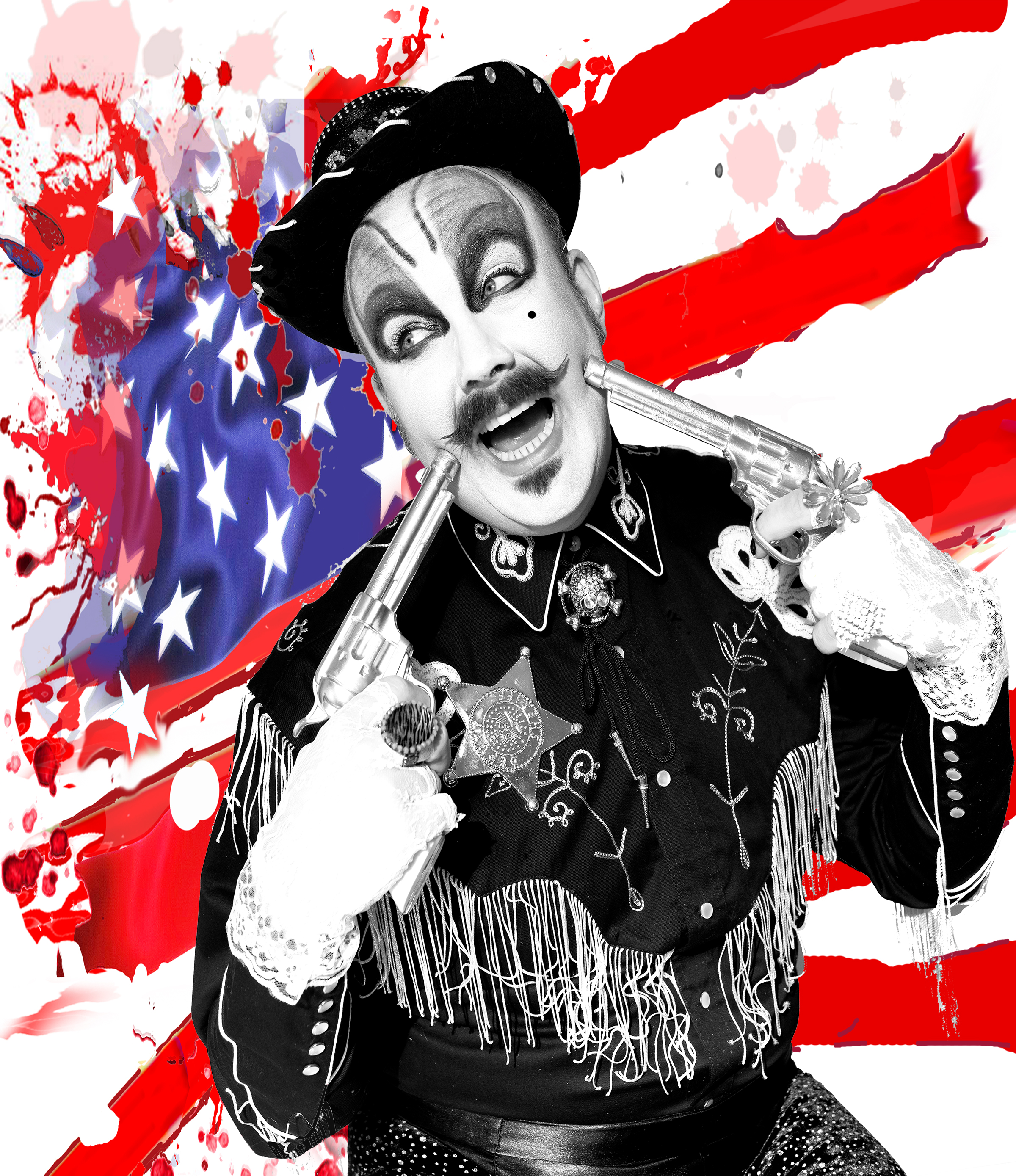 Just Do Art: July 23, 2015 1 Bad people get what they deserve, in “Trigger Happy” tales spun by Dandy Darkly (at Dixon Place on July 25). Image by Laura Pardo.