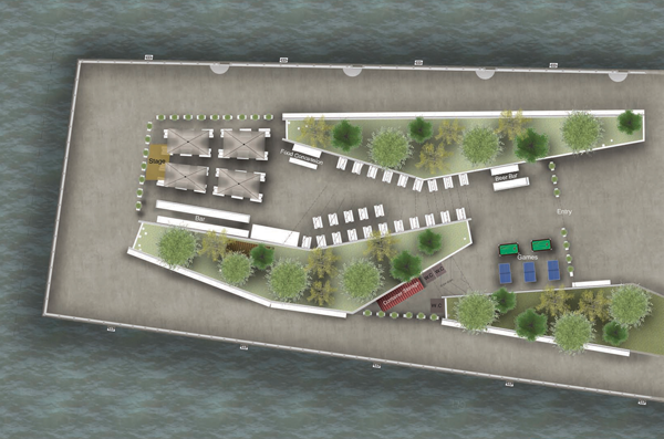 Mixed Buzz on Pier 62 Beer Garden 1 A rendering from the Merchants Hospitality website, which touts the project as “Coming April 2015.”