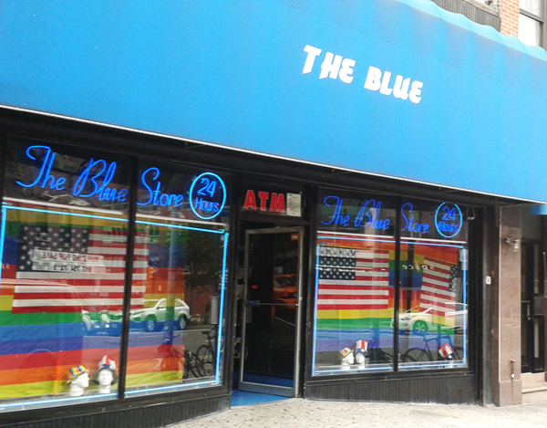 Appeals Court Tosses Out City's Adult Business Zoning 1 Sham compliance or sincere effort? The Blue Store (Eighth Ave. btw. 20th & 21st Sts.) has consistently toned down the nature of its window displays. Photo by Scott Stiffler.