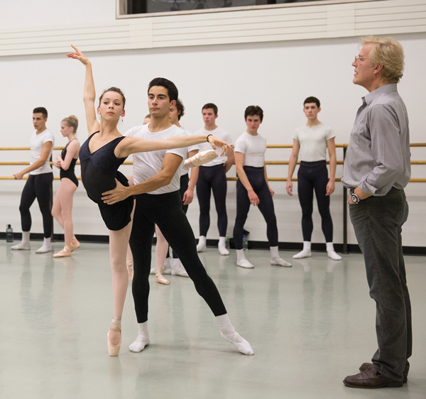 Local dancer earns a spot with N.Y.C. Ballet 4 Photo by Rosalie O’Connor Clara Ruf-Maldonado at the School of American Ballet, with Peter Martins, the school’s artistic director looking on.