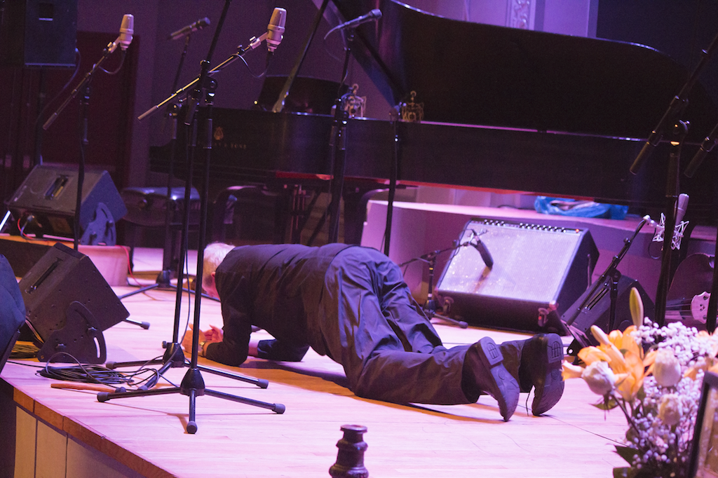 Jazz greats celebrate drum virtuoso Jerome Cooper 3 Baritone Thomas Buckner started singing unannounced from the crowd and sung into a corner for a while, before finally walking to the stage, where he went to the floor. The singing was more like interpretive noises. It was definitely appropriate for a memorial to experimental drummer Jerome Cooper.