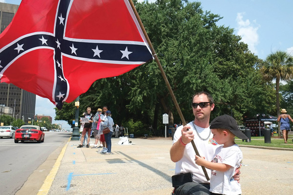 A Southerner gets started young on learning how to wave what is reviled by many as a symbol of hate and oppression.