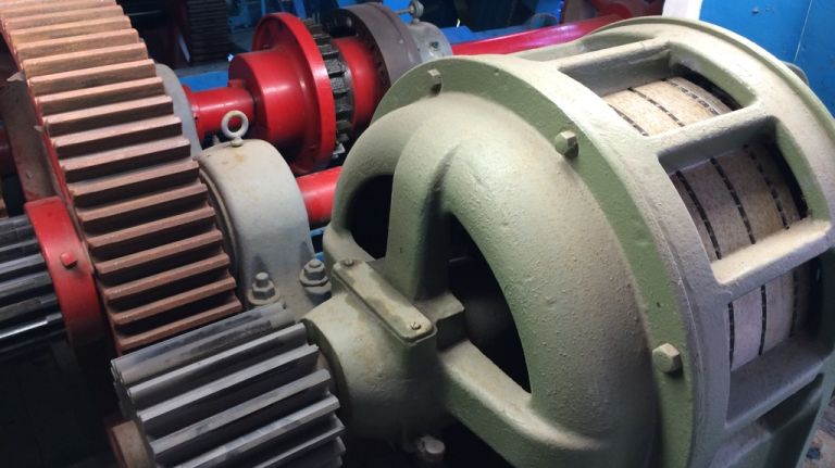 The 50-horsepower motor of the Wonder Wheel on July 20, 2015. 