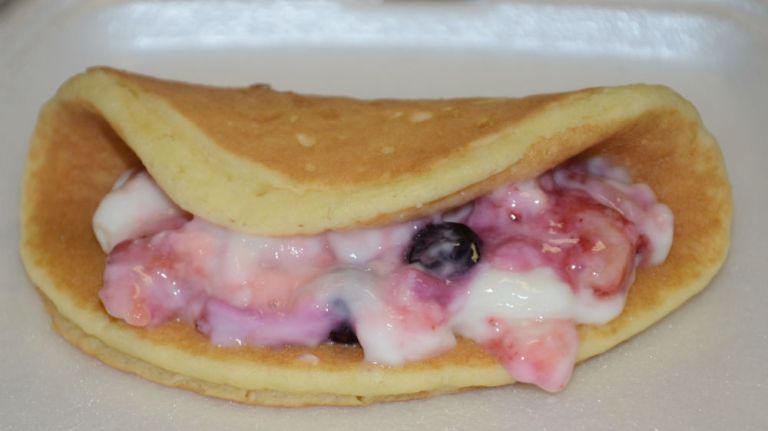 If you're craving a crepe from McDonald's, this concoction is as close as you can get to the French treat. HacktheMenu.com calls it a 