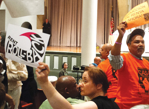 Tenant activists called for a rollback at last year's Rent Guidelines Board vote. The board, however, voted for a rent freeze for one-year lease renewals. Photo by The Villager
