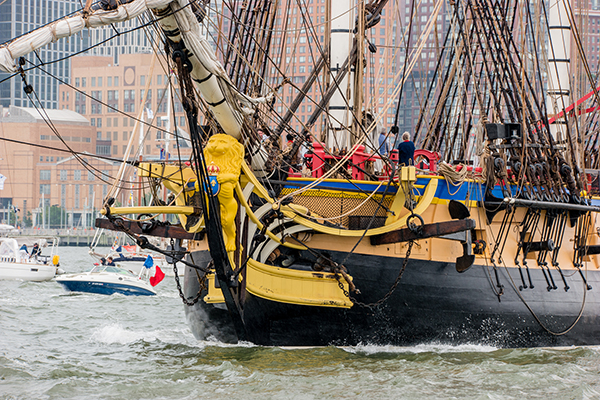 Lafayette's ship led parade up the Hudson for July 4th 3 tallship5-1