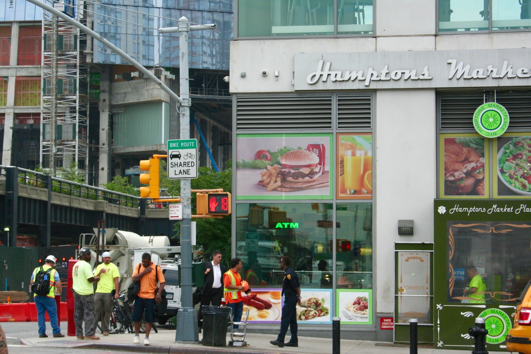 Business in Store as Hudson Yards Rises 5 The Hamptons Market Place, on the ground floor of the Ohm residential building. The manager complained about the construction workers from 15 Hudson Yards (across the street) who, he said, steal food from the store. Photo by Yannic Rack.
