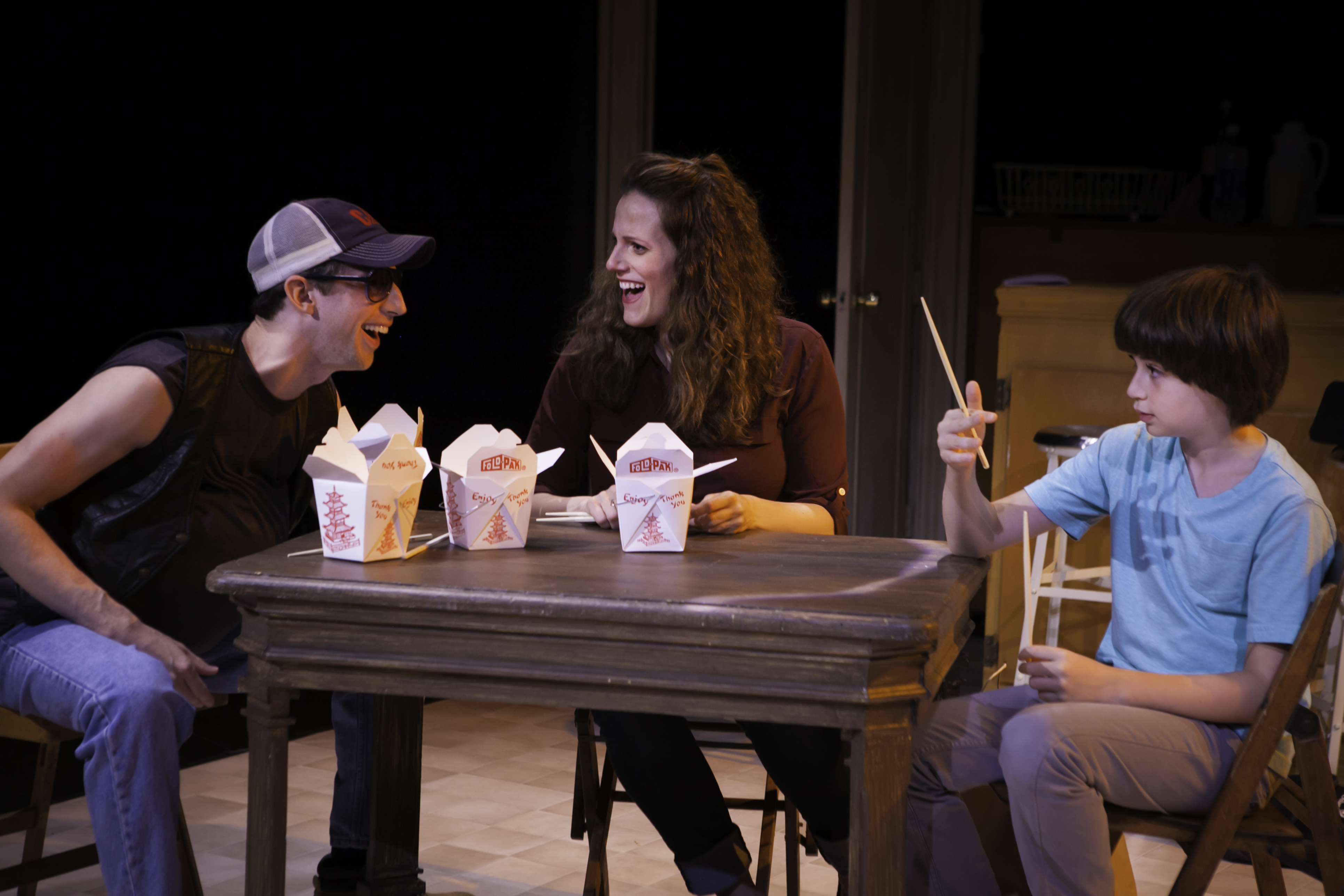Love, Lust, and Home Repair 1 Josh Grisetti, Nicky Torchia and Kristy Cates take the musical route, in James Harvey’s exploration of broken things. Photo by Andrew Barry Fritz.