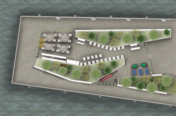 A rendering from the Merchants Hospitality Web site, which touts the Pier 62 project as “Coming April 2015.”