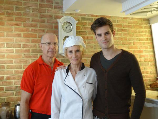 From left, M. Patrick Caron, chef Yvette Caron and Christophe Caron, the family who run Delice et Sarassin.