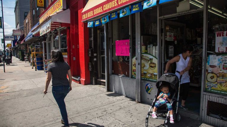 College Point, Queens 37 Shopping on College point Boulevard. City Living in the neighborhood of College Point in Queens.August 7, 2015