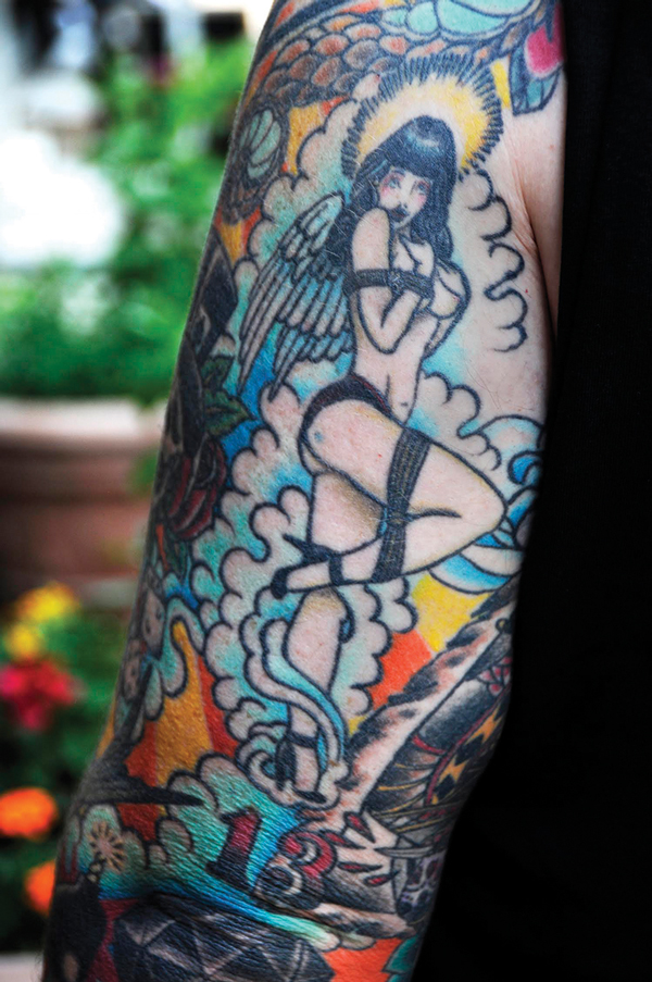 Etched in ink, exes are gone but not forgotten 3 Trachtenberg felt a close tie to this former flame, who is tied up shibari style.