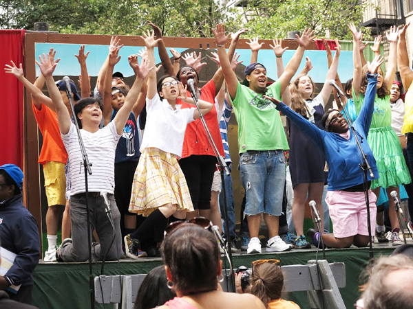 The cast of “Teach It Right or Right to Teach!” at one of their recent performances.