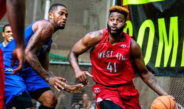 The fast and furious: Nonstop action at ‘Cage’ 1 Driven to win: Players going head to head in the W. Fourth St. League.