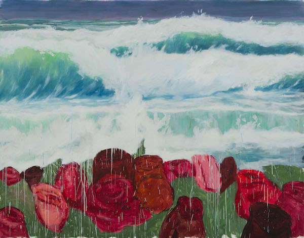 Enrique Martínez Celaya: ‘Empires: Sea’ and ‘Empires: Land’ 1 “The Bloom, for the Wilderness” (2015. Oil and wax on canvas. 74 3/4 x 101; 3/4 x 2 1/2 inches, framed). ©Enrique Martínez Celaya. Courtesy the artist & Jack Shainman Gallery, NY.