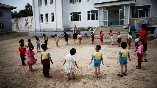 Bringing nuance to the North Korea narrative 1 A group of North Korean children gather to sing one of the titular “Songs From The North.” Courtesy Kino Lorber.