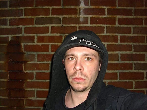 David McKee a.k.a. Natas, wearing a Philadelphia cap under a hoodie, in a photo from his Facebook page.