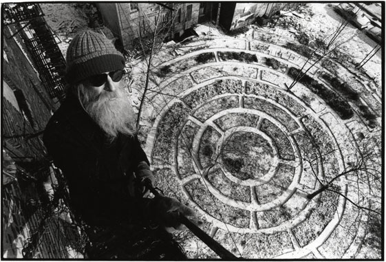 Adam Purple, legendary gardener, 84, is dead; Was biking across Williamsburg Bridge 1 Adam Purple on the rooftop of his building on Forsyth St., overlooking his Garden of Eden. Photo by Harvey Wang