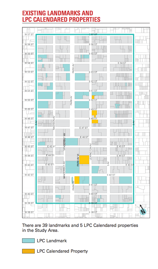 Unlocking Unused Air Rights Key to Midtown East Rezoning Vision 2 he steering committee identified the landmarked properties and those currently under consideration by the Landmarks Preservation Commission, but said up to 30 buildings in the district might yet qualify. | MANHATTANBP.NYC.GOV