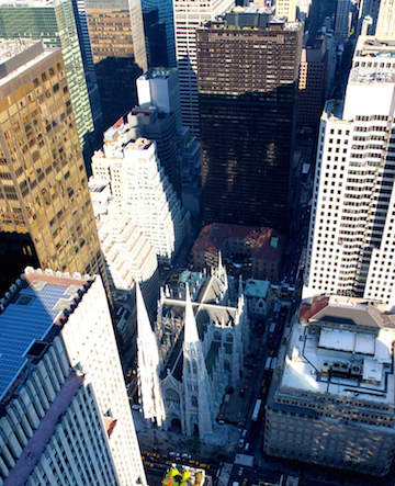 Steering Committee Out With Final Midtown East Rezoning Report 1 WIth an aerial shot of St. Patrick's Cathedral, the steering committee report emphasized the potential development opportunities from more liberalizd air rights transfer polices. | JONATHAN MARTIN/ MANHATTANBP.NYC.GOV