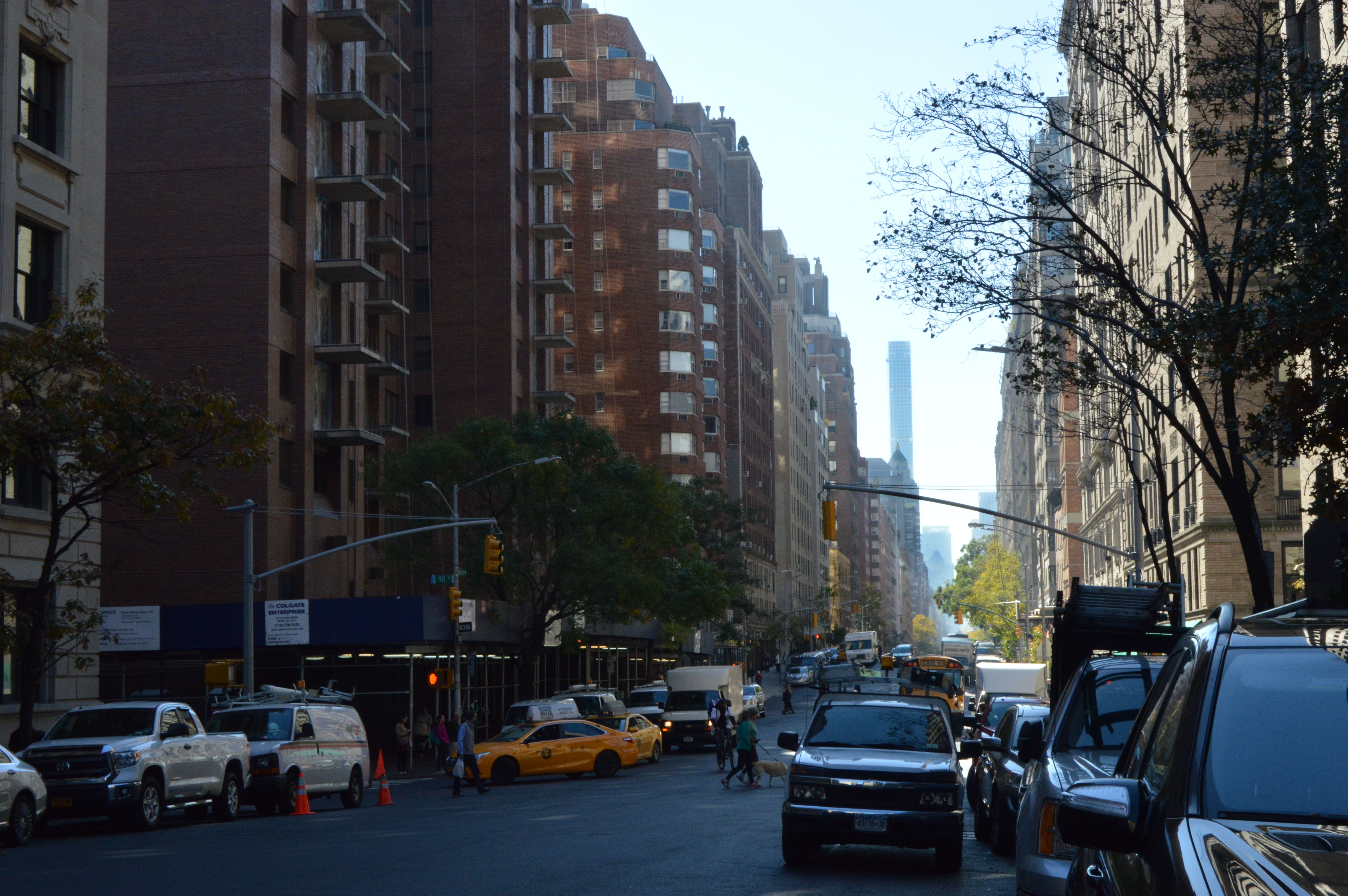 Even Dozens of Blocks Away, A Neighborhood Frets New Super Towers 1 Looking south on Madison Avenue in Carnegie Hill, the pencil building stands very tall. | JACKSON CHEN