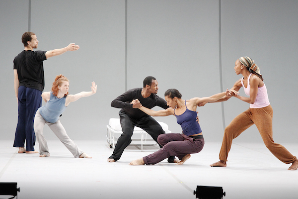 ‘Analogy/Dora’ harvests the present to mine the past 1 The ensemble brings their contemporary perspectives to the recollections of Holocaust survivor Dora Amelan. Photo by Paul B. Goode.