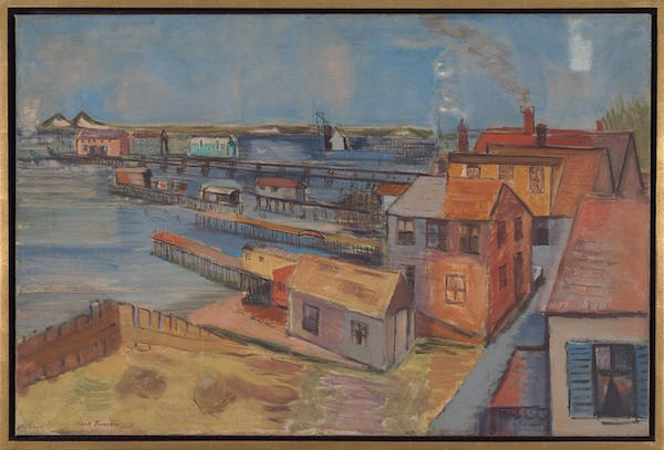  “View of Bay, Provincetown” (1931). Oil on canvas, 20.13h x 30.06w in (51.1h x 76.4w cm). Courtesy Alexander Gray Assoc., NY | ©2015 Jack Tworkov/Licensed by VAGA, NY, NY.