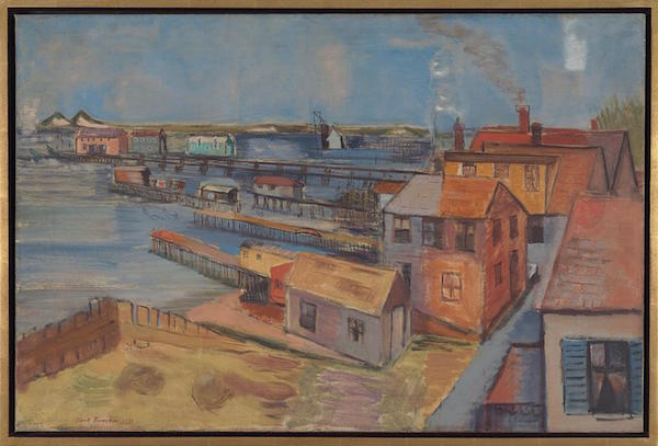 Buhmann on Art: Jack Tworkov 1 “View of Bay, Provincetown” (1931). Oil on canvas, 20.13h x 30.06w in (51.1h x 76.4w cm). Courtesy Alexander Gray Assoc., NY | ©2015 Jack Tworkov/Licensed by VAGA, NY, NY.