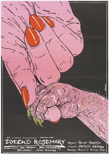 Cooper-Hewitt Examines the Art of Poster Making 1 Andrzej Pagowski's 1984 poster for “Dziecko Rosemary”(“Rosemary’s Baby). | MATT FLYNN/ COOPER HEWITT, SMITHSONIAN DESIGN MUSEUM