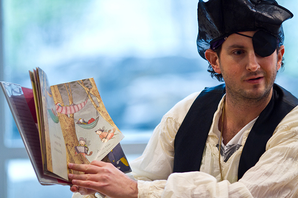 Pirate Mike Romanos will be reading Halloween poems at Poets House Oct. 31.