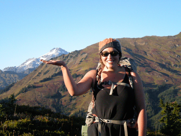 Aspen Matis during her trek along the scenic Pacific Crest Trail.