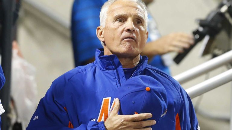 The many faces of Terry Collins 13 New York Mets manager Terry Collins (10) in the dugout in the seventh inning against the Los Angeles Dodgers at Citi Field during Game 4 of the NLDS on Tuesday, Oct. 13, 2015.