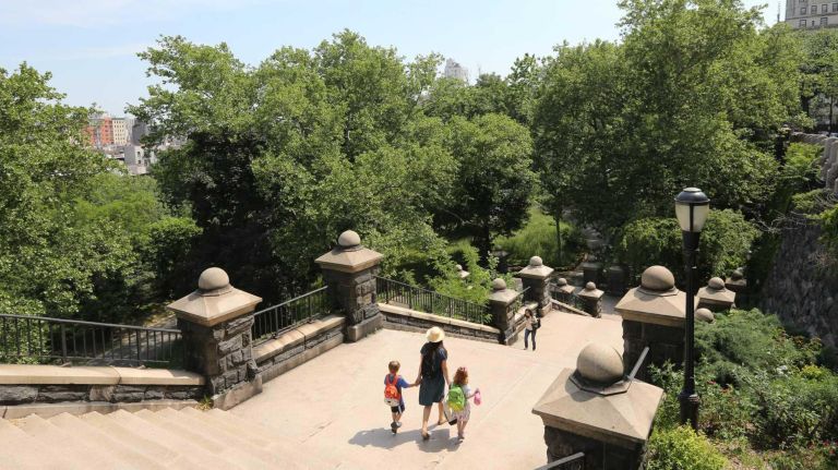 The entrance to Morningside Park at 116th Street in Morningside Heights, Tuesday, May 26, 2015.