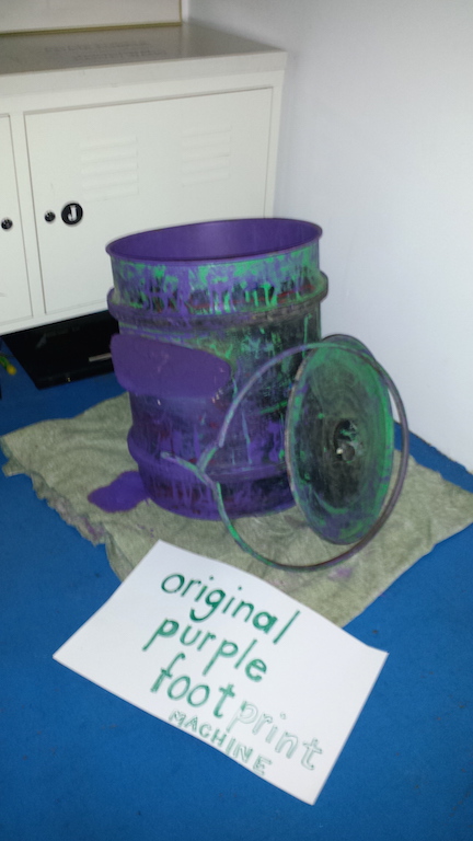 The Original Purple Footprint Machine.