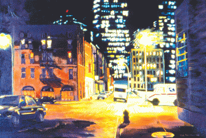 “Night, Peck Slip” (2007 / 20x30”).