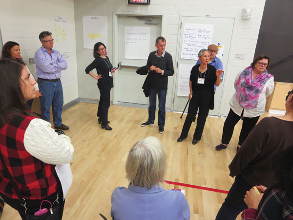 Core values top academics at 75 Morton theme meeting 1 Photos by Lu Chih-Ian Shino Tanikawa, president of C.E.C. 2, making a point in one of the breakout groups toward the end of the three-hour meeting.