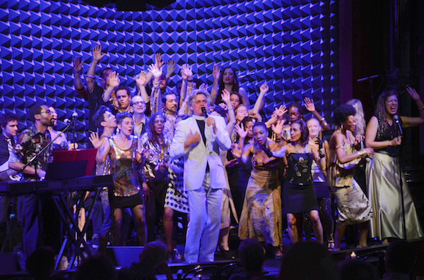 Give ’em that earth time religion 1 When Rev. Billy, the 30-member Stop Shopping Choir and a three-piece band set up shop, Joe’s Pub overflows with earthy activism. Photo by Erik McGregor.