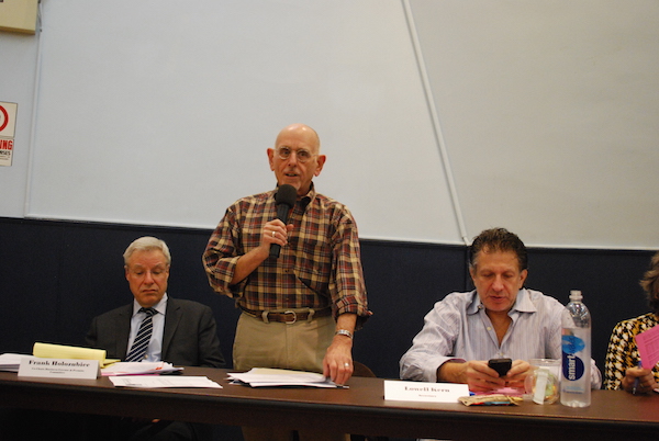 Handbasket Full of Hell’s Kitchen Concerns at CB4 2 Burt Lazarin leads comments on CB4’s Fiscal Year 2017 Capital and Expense Budget Requests. Photo by Winnie McCroy.