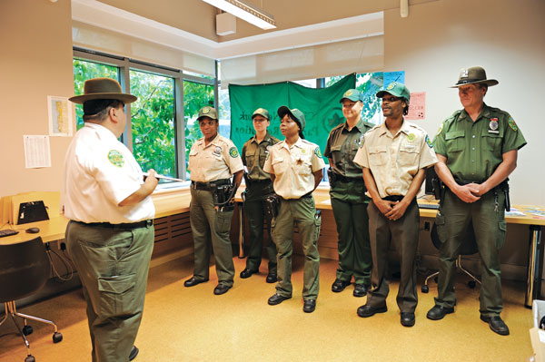 The Battery Park City Authority plans to dramatically reduce the role of the Parks Enforcement Patrol and hire private security guards instead.