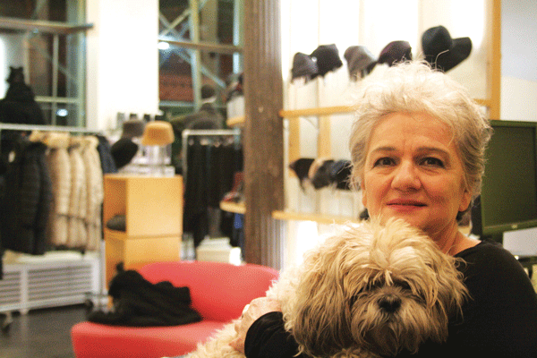 Small-biz meeting in Tribeca on Feb. 24 1 Downtown Express photo by Yannic Rack Local business owner Ann Benedetto said even her guard dog Niki couldn’t keep the banks and chain stores out of her neighborhood, so she’s trying to start a small-business group with some teeth.