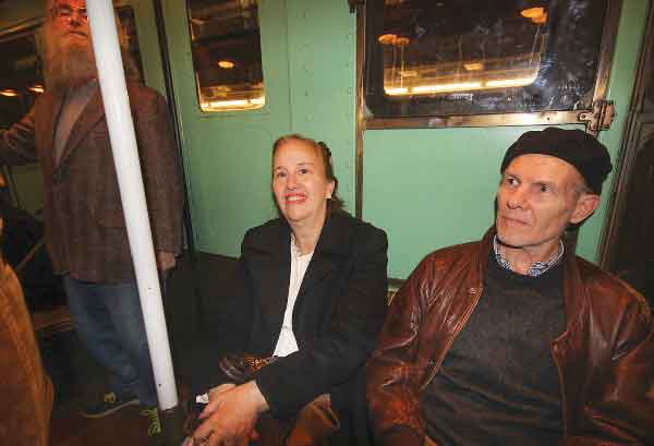 Borough President Gale Brewer and hubby, Cal Snyder, were “all aboard,” as they grooved to the classic jazz tunes.