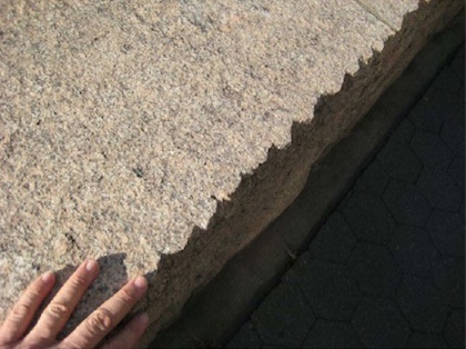 Costly UWS Plaza Modifications Proposed to Deter Skateboarding 4 The texture of blocks within Riverside Park that could be employed to discourage skaters in Frederick Douglass Circle. | FRIENDS OF FREDERICK DOUGLASS CIRCLE