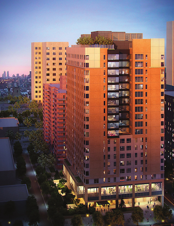 Judge Says More Environmental Review Needed on UWS Nursing Home 1 A rendering of the proposed 20-story Jewish Home Lifecare nursing home on West 97th Street. | COURTESY: GETO & DE MILLY, INC.