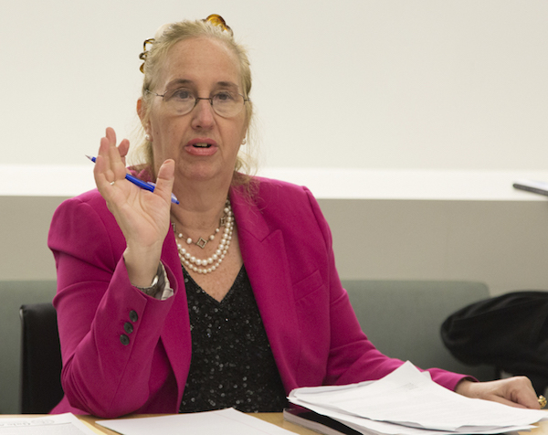Borough President Brewer: Tenants Must Organize 1 Manhattan Borough President Gale Brewer visited NYC Community Media’s offices to talk NYCHA, landlord harassment and community boards. Photo by Louise Wateridge.
