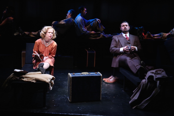 Just Do Art: The holiday holdovers edition 2 Anna Marie Sell and John Pasha as married couple Harriet and Philip in Thornton Wilder’s “Pullman Car Hiawatha.” Photo by Carol Rosegg.