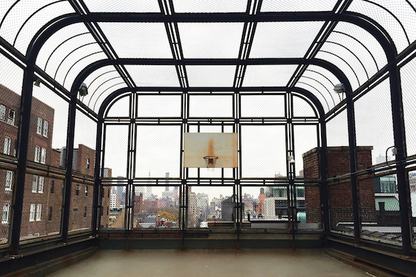 An Inside Look at Bayview, Soon to be Transformed 2 The fenced-in roof provides views over Midtown to the east and the Hudson River to the west. Photo by Yannic Rack.
